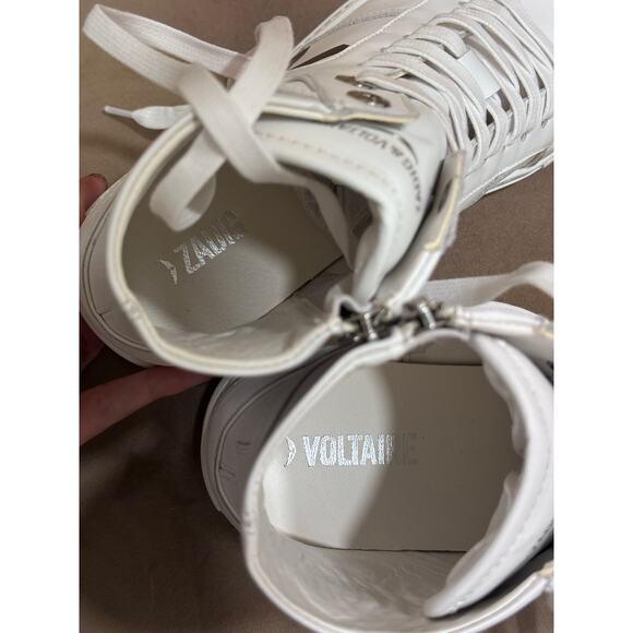 Zadig & Voltaire Logo High Top Zip Sneakers - Picture 5 of 8